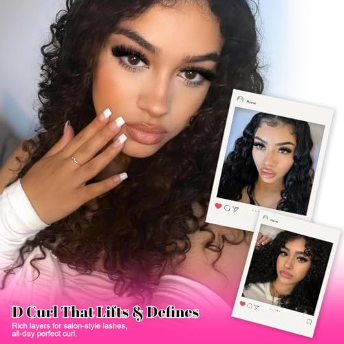 MilyBest D-Curl Lash Clusters Kit - 200D Volume, 10-20mm