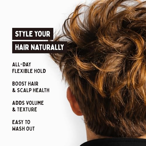 Earth Wave Tallow Hair Clay – Medium Hold Matte Finish, 2.5 oz