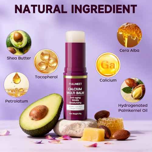 Calcium Volume Multi Balm, Collagen All-in-One Moisturing Stick, Upgraded Wrinkle Core Sticks, Anti-aging Skin Care Stick for Eyes, Neck, Face, 10g