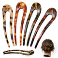 4PCS French Hair Pins 4.33" Curved Serrated Anti-Slip Updos