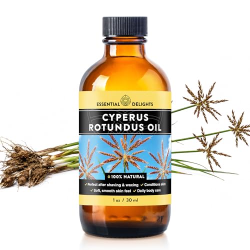 Cyperus Rotundus Oil for Smooth Skin Post-Hair Removal - 1 Fl. Oz.
