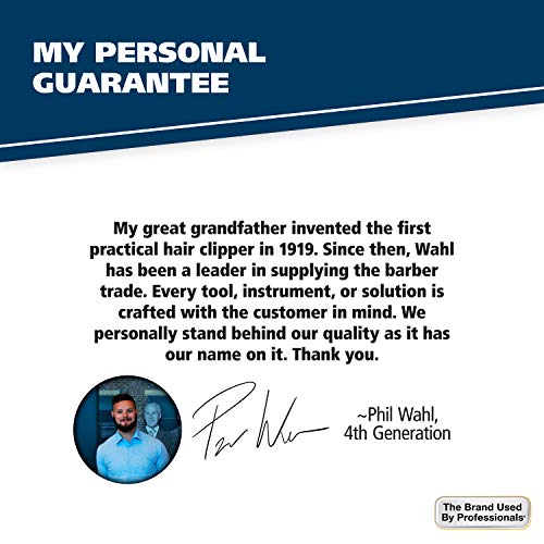 Wahl Beard, Mustache, & Hair Pocket Comb for Men's Grooming - Handcrafted & Hand Cut with Cellulose Acetate - Smooth, Rounded Tapered Teeth - Model 3324