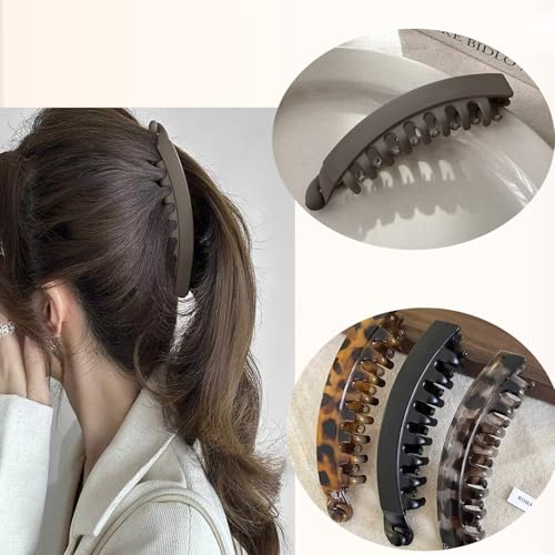 Banana Hair Clips for Women - 4 Pack Claw Clips