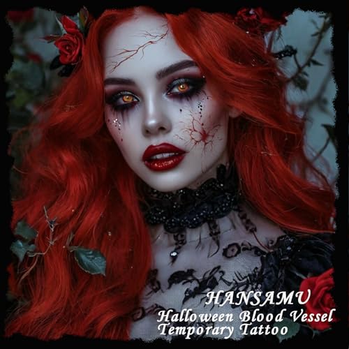 Blood Vessel Temporary Tattoo Stickers - 10 Sheets Halloween