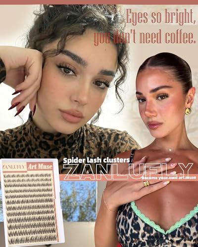 Spider Lash Clusters D Curly 8-16mm Clear Band Eyelash Extensions