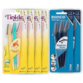 Tinkle Dorco Beauty & Grooming Bundle - Tinkle Dermaplaning Tool & Line-Up Razor, Complete Facial Hair Management Kit (18 Blades)