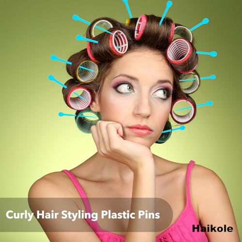 180 PCS Plastic Hair Roller Picks for Curling - Multi-Color