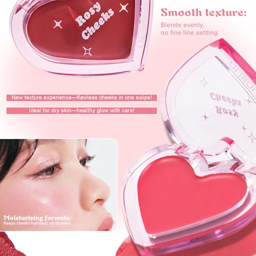 Cream Blush Compact - High-Pigment, Dewy, Long-Lasting