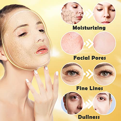 6-Pack 24K Gold Crystal Collagen Facial Masks