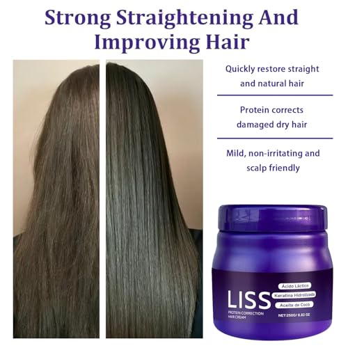 Liss Keratin Hair Smoothing Cream - Frizz Control & Shine