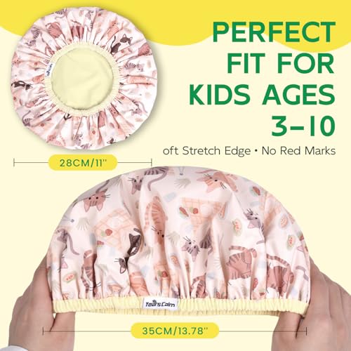 Kids Shower Cap Waterproof Reversible Age 3-10