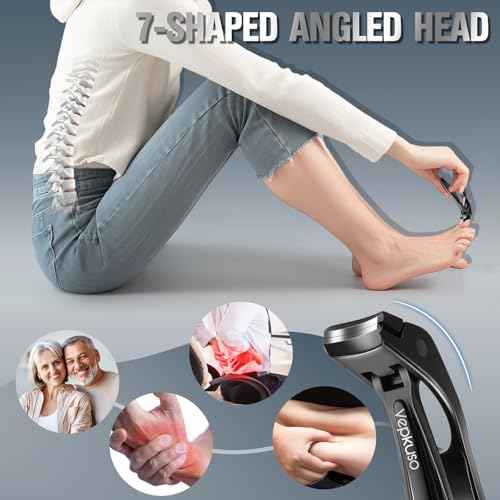 Toenail Clippers & Nail Clippers Set for Seniors - Heavy-Duty Long Handled Toenail Clippers for Thick Toenails, Men & Women | Hygienic Manicure Set | Gift Idea