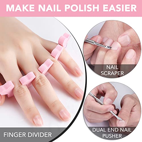 Professional Gel Nail Polish Remover Kit (3 Pack) with Files & Pushers