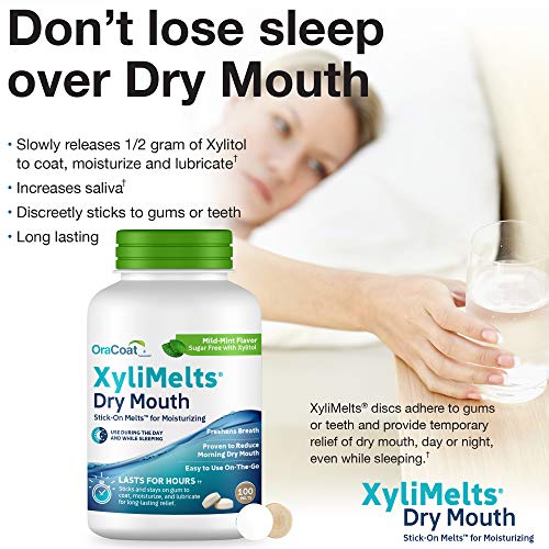 Oracoat XyliMelts Dry Mouth Relief Discs - 100 Count