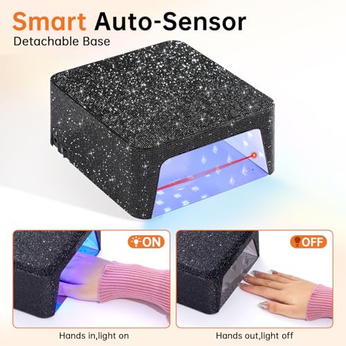 96W Cordless UV Nail Lamp with Auto Sensor