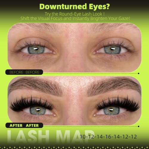 Manga Lash Clusters Spiky Eyelash Extensions 10-18MM D Curve