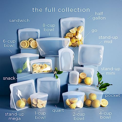 Stasher Stand-Up Mega Silicone Bag – 104 oz Food Storage