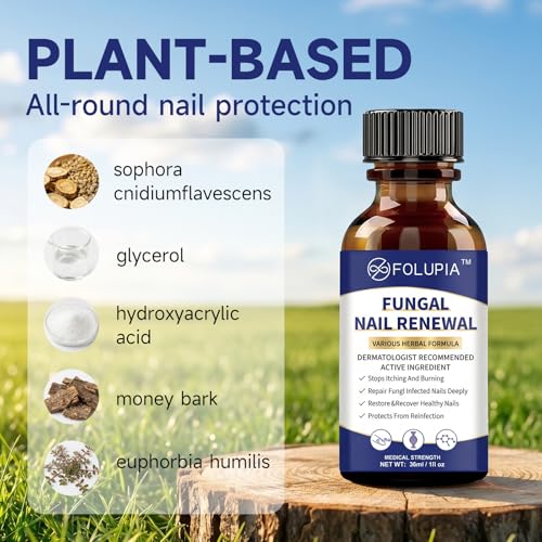 FOLUPIA Toenail Fungus Treatment with Tolnaftate – Extra Strength Nail Repair Serum 1 Fl Oz