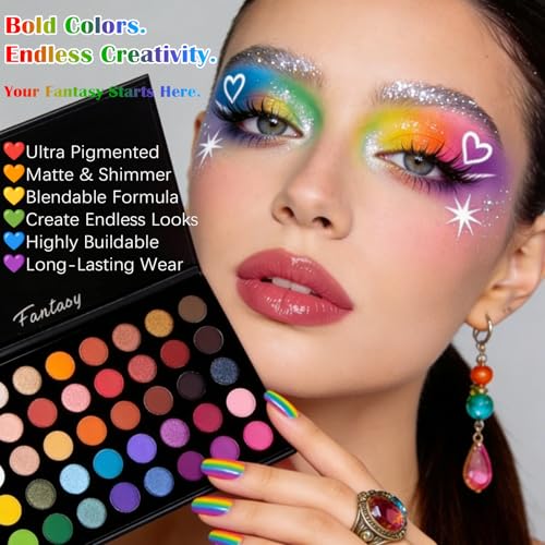 UCANBE Pigmented Eyeshadow Palette - Matte Shimmer Metallic