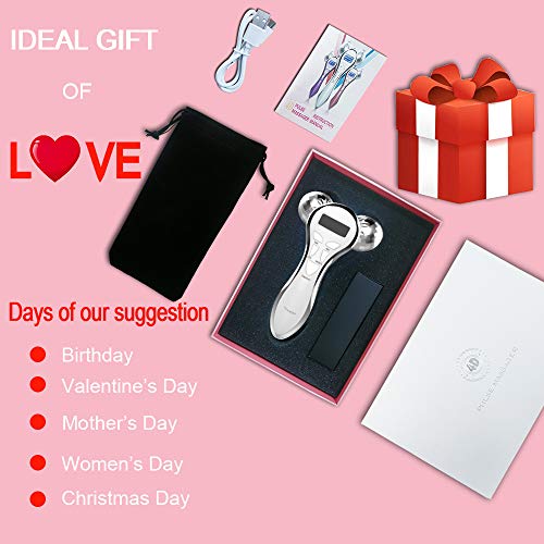 4D Microcurrent Face Lift Massager with Vibration & Light Therapy