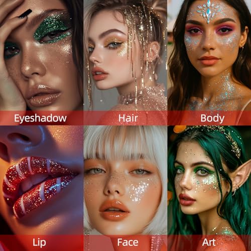 Glitter Gel Makeup - Waterproof Face & Body Sparkle