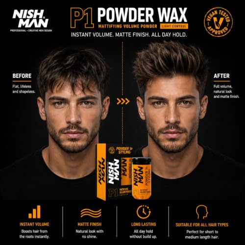 Nishman P1 Hair Styling Powder 20g Matte Volume