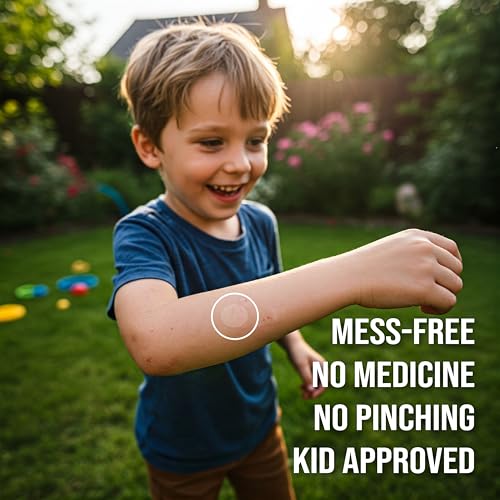 Quitch Bug Bite Itch Relief Patch - 27 Stickers Natural Mosquito After Bite for Kids