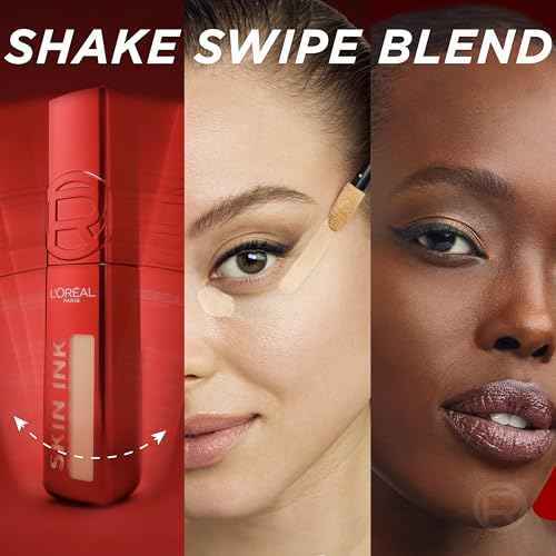 L'Oreal Paris Infallible Skin Ink 2-in-1 Foundation Concealer Hybrid Face Makeup, up to 48HR Transfer-Resistant with Buildable Light to Full Coverage, 125 Light Warm