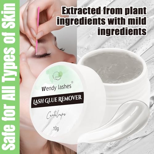 Eyelash Extension & Cluster Glue Remover Cream - Grey Cantaloupe 10ml - Wendy Lash Remover