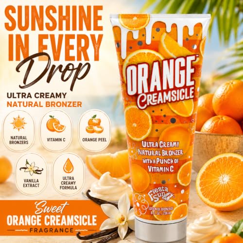 Fiesta Sun Orange Creamsicle Natural Bronzer Indoor Tanning Lotion - 8 oz