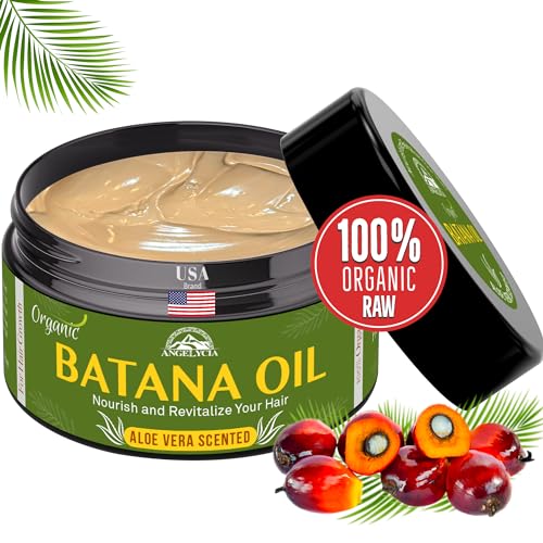 Batana Oil For Hair Growth | 100% Organic Raw Batana Oil | Dr. Sebi Batana Oil from Honduras | Nourish Strengthen Prevent Hair Loss | All Hair Types | Batana Oil Organic Hair Mask | Hair Growth Oil