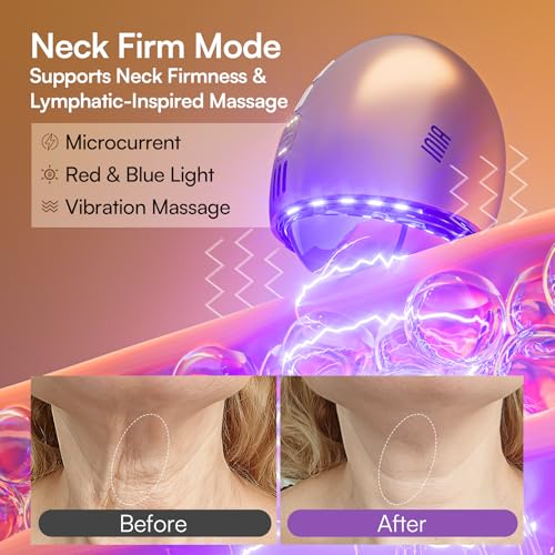 INIA 7-in-1 Red Light Therapy Facial Device with Gua Sha & Cryo Mode