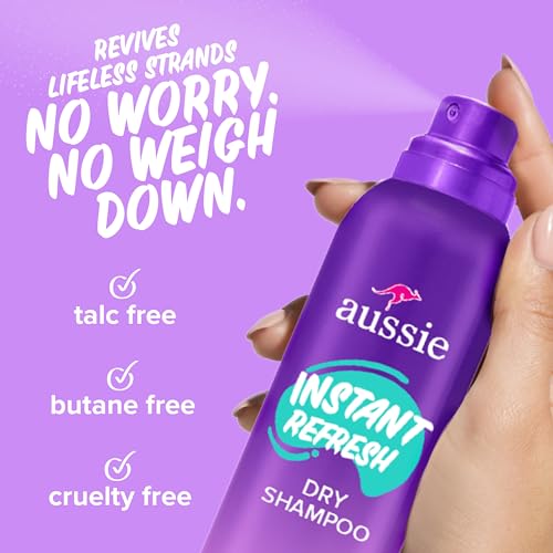 Aussie Instant Refresh Dry Shampoo, Talc-Free, 4.9oz