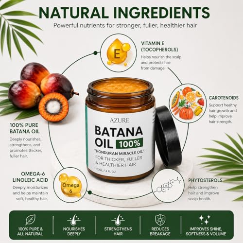 AZURE Batana Oil Paste for Hair Growth & Nourishment 4 fl oz