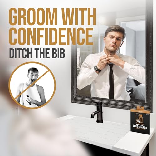 Disposable Beard Hair Catcher for Men - No Plastics - Biodegradable Sink Cover for Shaving and Trimming - Beard Bib Alternative - Simply Buzz, Catch, Toss