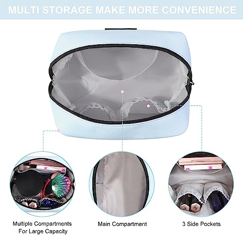 MAANGE Small PU Leather Makeup Bag for Travel - Versatile Pouch