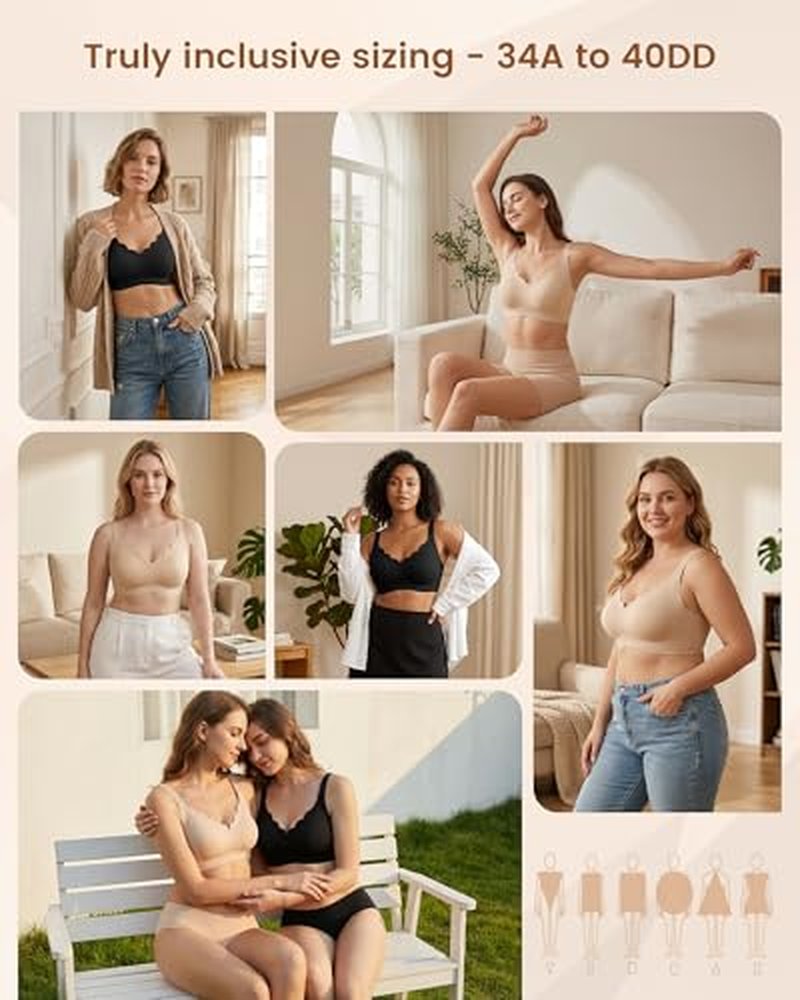 Jelly Bras for Women No Underwire Push Up Bra