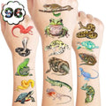 96 Pcs Reptile Temporary Tattoos for Kids Party Favors