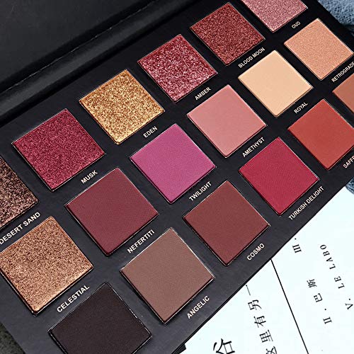 2 Twilight Dusk Eyeshadow Palette Makeup Set (01+02), Natural Matte Shimmer Glitter Highly Pigmented Long Lasting Eye Shadow Powder Pallets