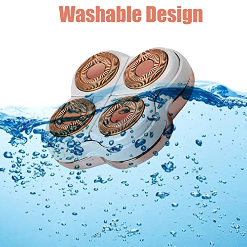 Flawliss Legs Shaver, Legs Hair Remover Replacement Heads for Finshing Toush Flawliss Replacement Heads with 1 Cleaning Brush