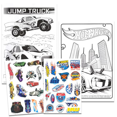 Hot Wheels Temporary Tattoos - 50+ Tattoos with Door Hanger