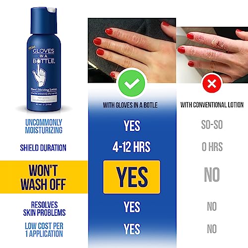 Gloves In A Bottle Shielding Lotion - Protective Barrier Hand Cream, 2 oz