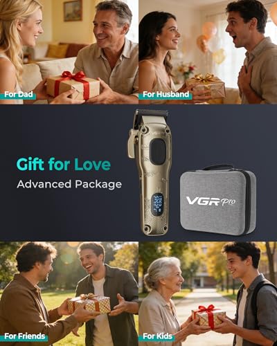 VGRPRO Professional Hair Clipper Kit Cordless Barber Set