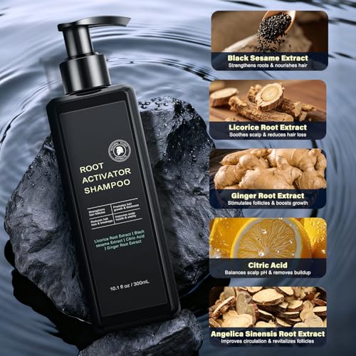 Root Activator Hair Growth Shampoo for Men 10.1 fl oz