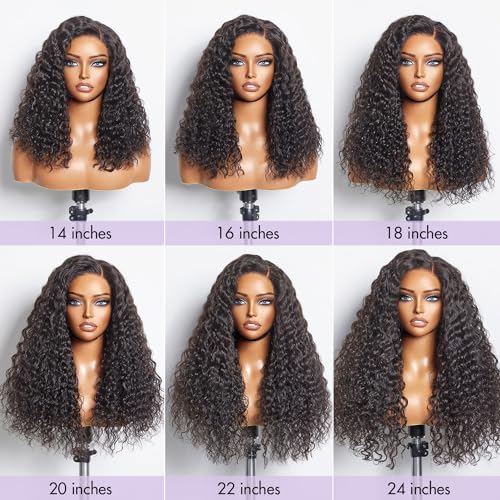 LUVME HAIR 22" Curly Human Hair 5x5 Lace Front Wig Pre-Cut