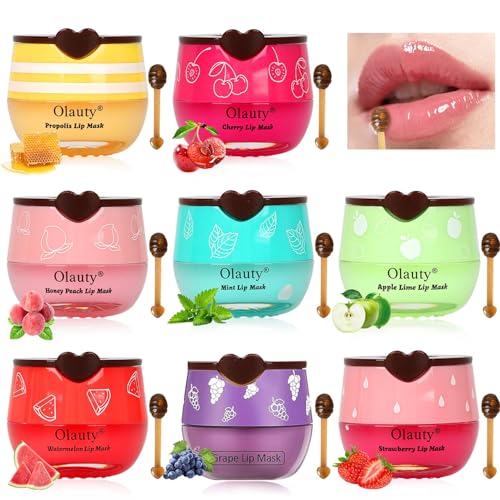 ZARICS Honey Balm Lip Treatment - Moisturizing Natural Propolis Lip Care, 8 Pack