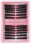 Lash Clusters Kit 216 Pcs 8-16mm Black Volume Eyelash Extensions