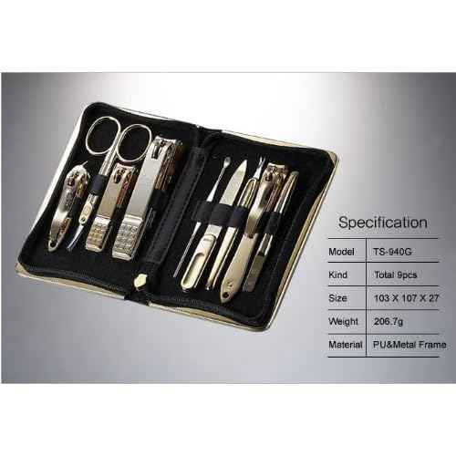 Korean Nail Clipper! World No. 1. Three Seven (777) Premium Quality Gift Travel Manicure Grooming Kit Nail Clipper Set Made in Korea, Since 1975 (940RG)