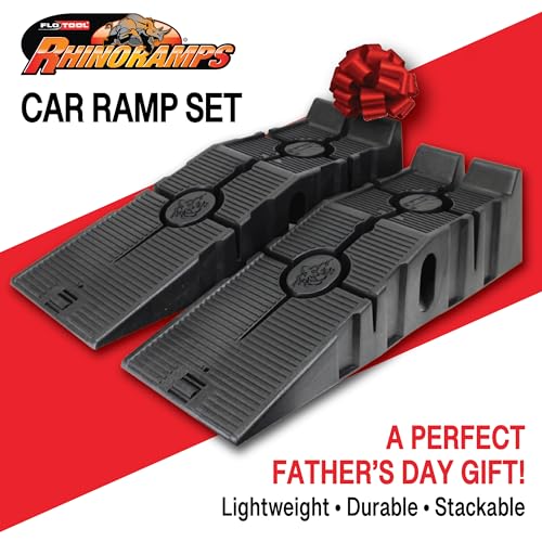 RhinoGear 11912ABMI RhinoRamps MAX Vehicle Ramp - Pair (16,000lb. GVW Capacity)