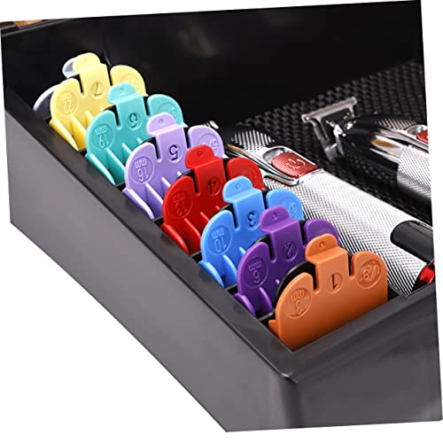 KALLORY Professional Haircut Salon Station with for Razor Scissors Clippers Portable Hair Keeper Organizer Notches Holder Tray Case Trimmer Barber Clipper Storage Tools